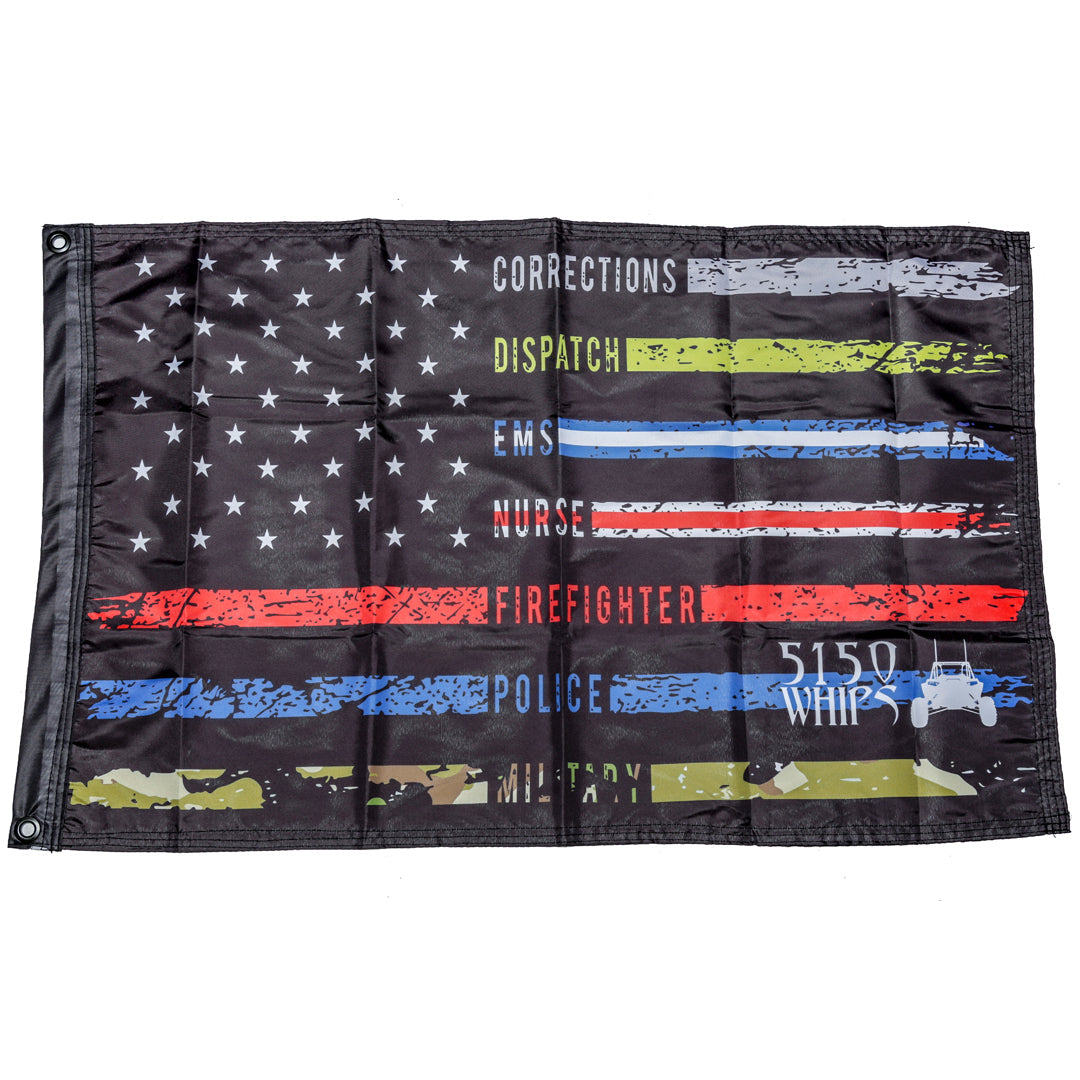 5150 Whips Heavy Duty American Flag (First Responders)-LTW Motorsports