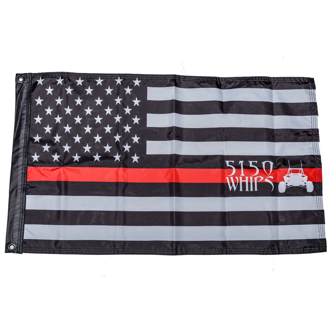 5150 Whips Heavy Duty American Flag (Red Line)-LTW Motorsports