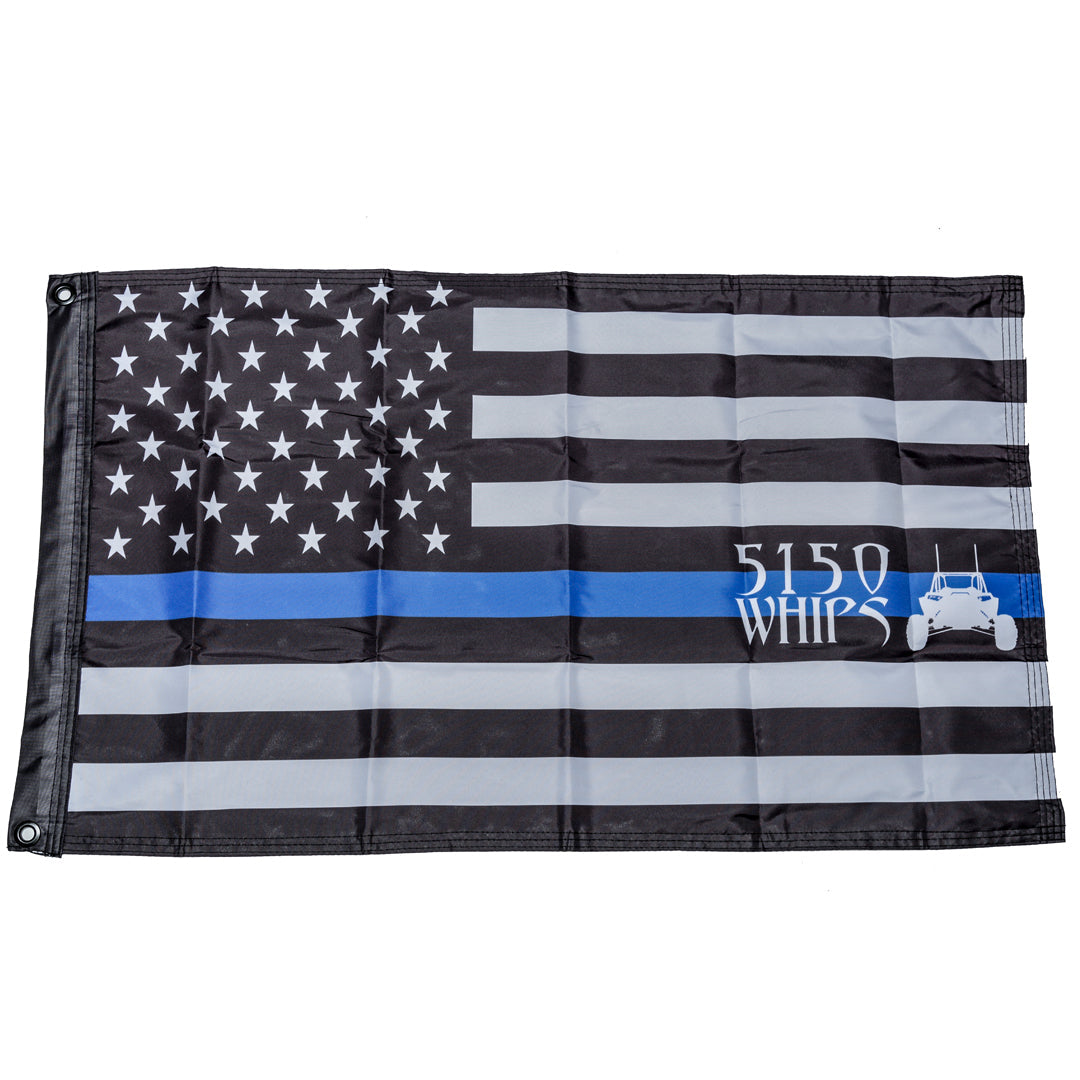 5150 Whips Heavy Duty American Flag (Blue Line)-LTW Motorsports