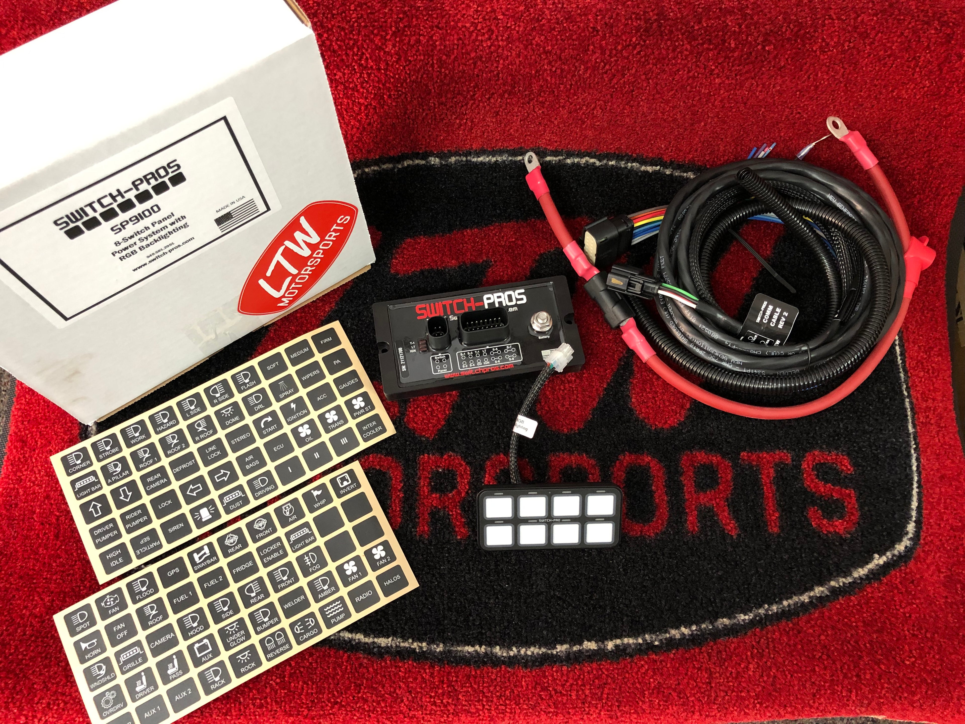 SP9100 SWITCH PANEL POWER SYSTEM-LTW Motorsports
