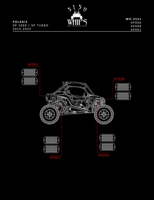 Rock Light 2.0 Bracket Kit (RZR)-LTW Motorsports