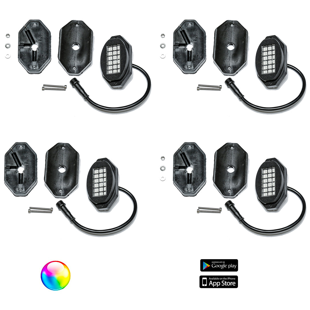 5150 Whips 187 Style Rock Lights w/ Control Harness-LTW Motorsports