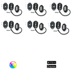 5150 Whips 187 Style Rock Lights w/ Control Harness-LTW Motorsports