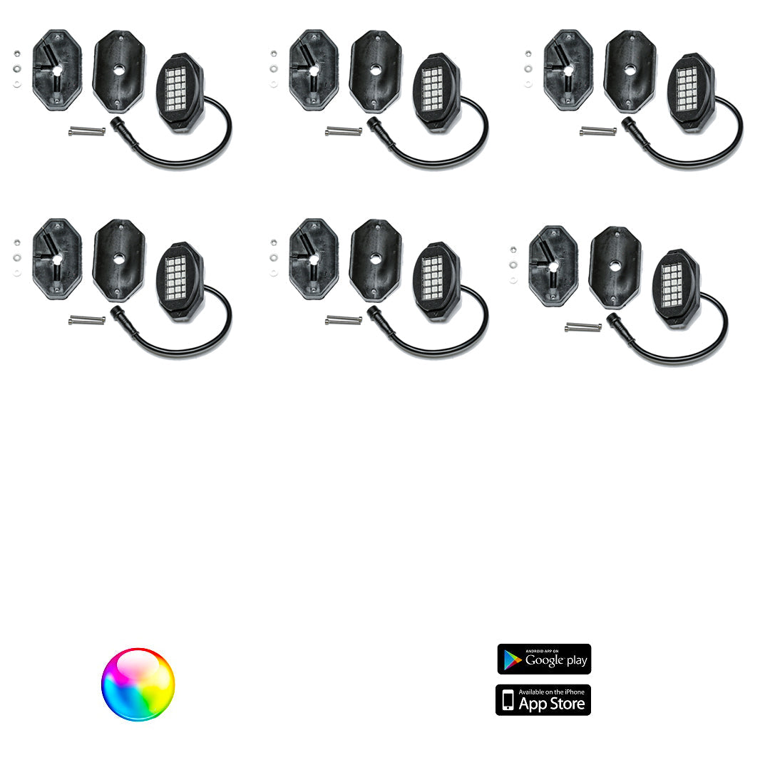 5150 Whips 187 Style Rock Lights w/ Control Harness-LTW Motorsports