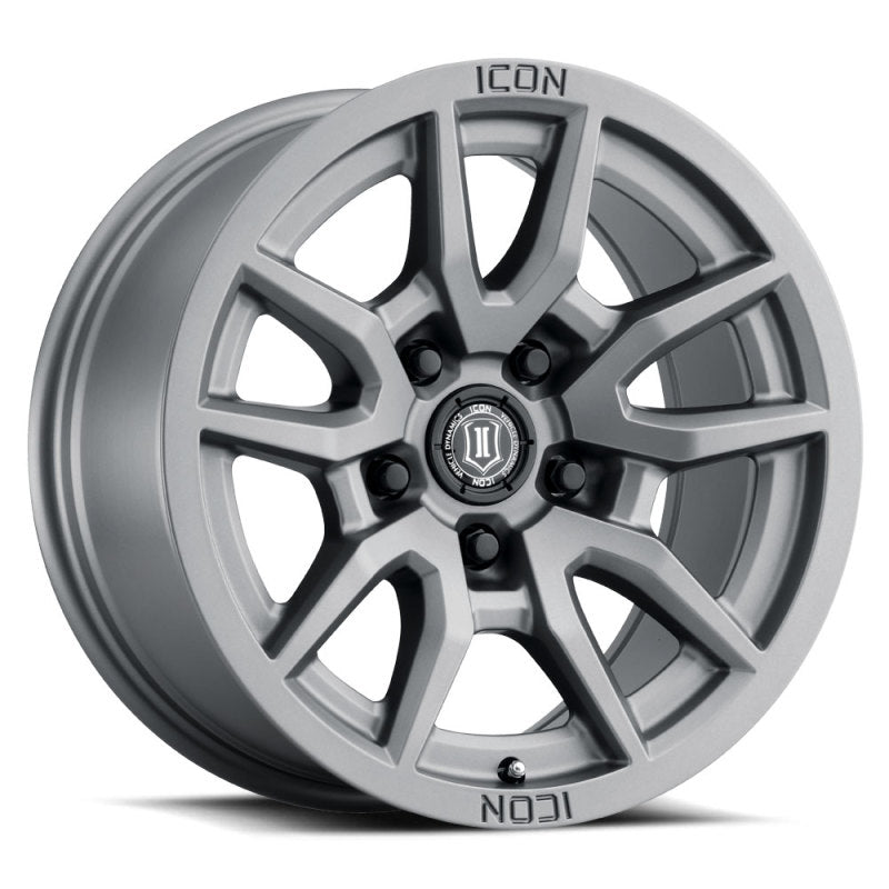 ICON Vector 5 17x8.5 5x150 25mm Offset 5.75in BS 110.1mm Bore Titanium Wheel